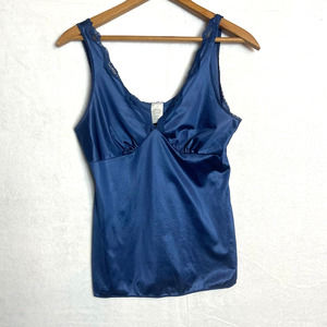 Montgomery Ward Women's Navy Blue Vintage Cami Lingerie ‎ Size 12/34